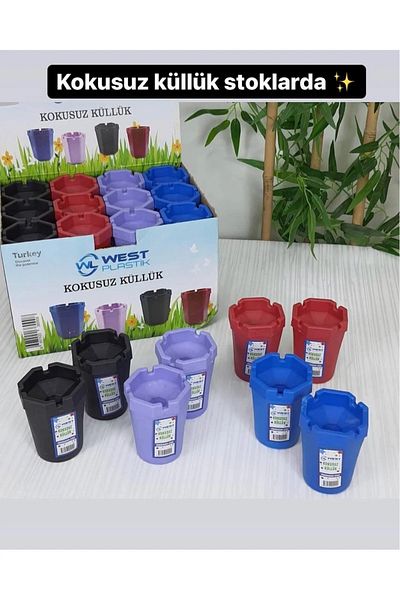 MOSTAR41 4 Pcs Unscented Ash Plate Plastic