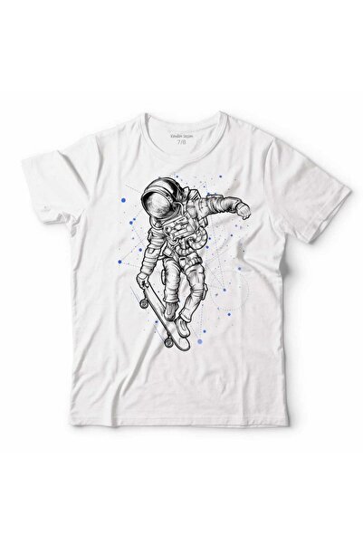 Kendim Seçtim Skateboarding u svemiru Astronaut Mesec NASA Svemir Kozmos Dječ...