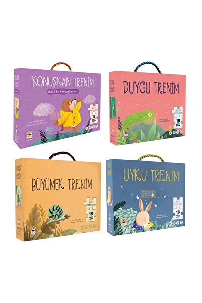 Sincap Kitap Yeni 4'lü Trenim Seti Duygu-Uyku-Konuşkan-Büyümek 0-3 Yaş Çocuk ...