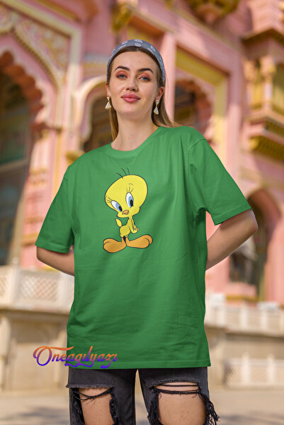 yombaa Tweety Printed Oversize T-Shirt