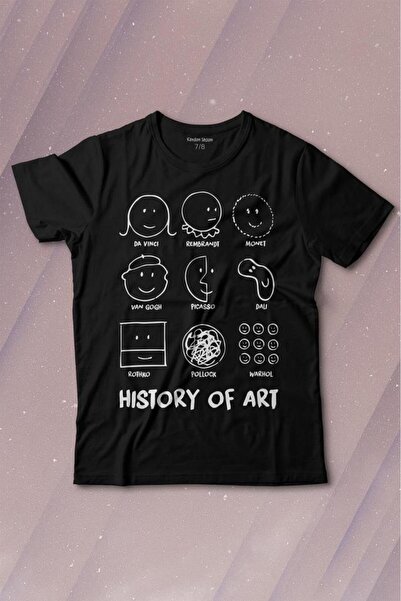 Kendim Seçtim Istorija umetnosti Monet Dali Da Vinci Štampano T-shirt za decu...