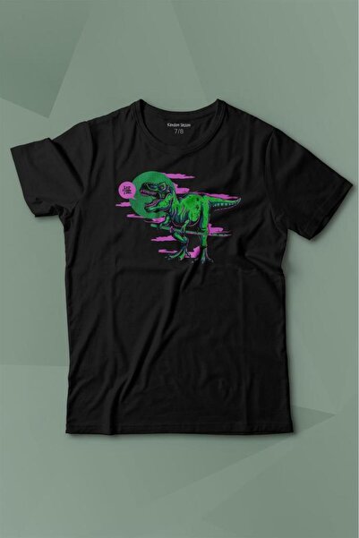 Kendim Seçtim Dinosaur Dinosauri T-rex Ulična odjeća Urbana Štampano Majica z...