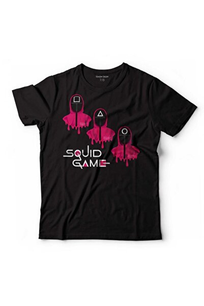 Kendim Seçtim تي شيرت للأطفال مطبوع عليه رسوم كرتونية خفيفة من لعبة الحبار با...