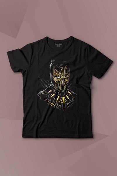 Kendim Seçtim Фільм з принтом - Golden Jaguar Black Panther Дитячий футболка ...