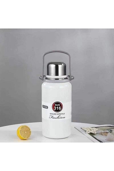 SAFA Stainless steel cup for storing hot and cold liquids, capacity 900 ml White