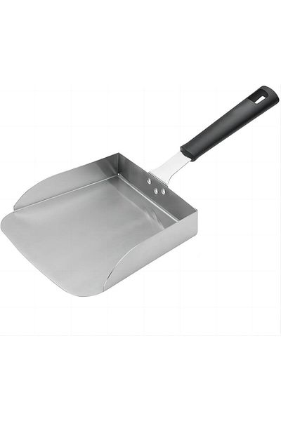 Choice Mobile Shovel Stainless Steel Food Spatula Griddle Food Mover BBQ Grill Food Shovel Scraper Scoop...