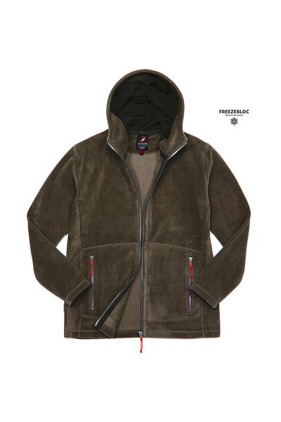 Cottonland MARISOL Γυναικείο Fleece Jacket - Κανονική Εφαρμογή, Κουκούλα, ΑΝΟΙΧΤΟ ΧΑΚΙ