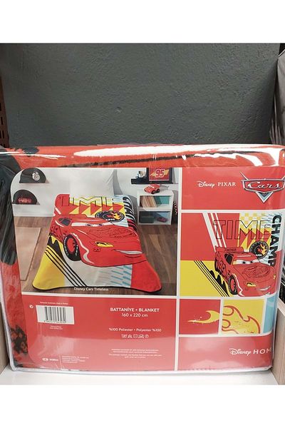 Kristal By Taç Licensed Single Child Blanket (160X220) - Lightning Mcqueen Cars Timeless