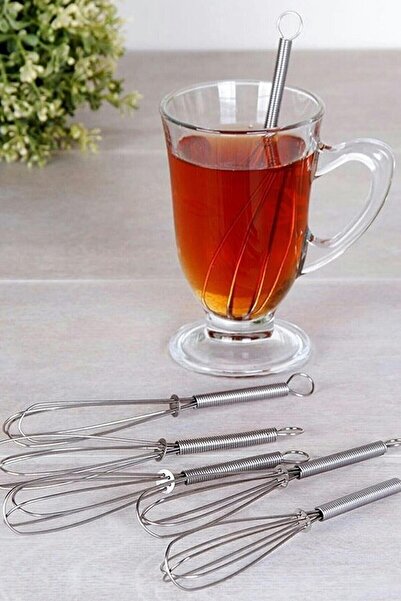 Marsilyan 6-Piece Teaspoon - Spring-Loaded Whisk-Shaped Stirrer Ieg-U87I5869