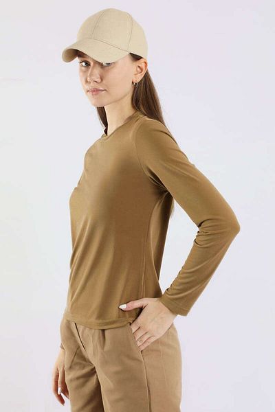 ZÜLAYS Body cu gât roșu Camel
