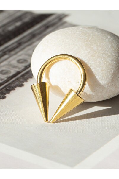 MORNEVA Cerrahi Çelik | Orta Boy Sivri Uçlu Yarım Halka Helix Septum Piercing...