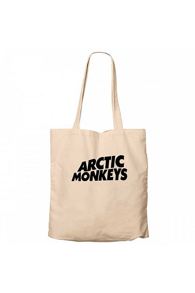 Z zepplin Arctic Monkeys Logo Cream Zippered Cloth Bag Gabardine