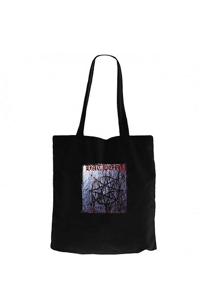 Z zepplin Bathory Octagon Black Canvas Tote Bag