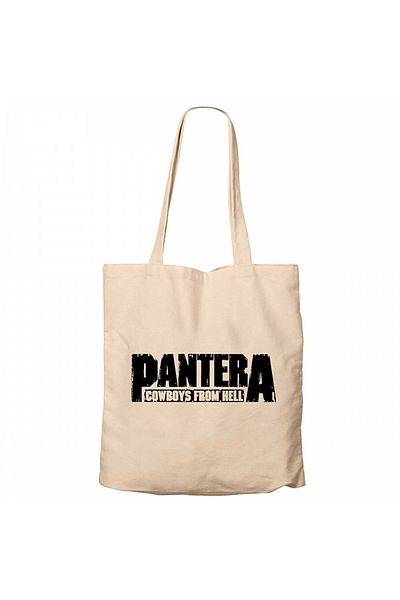 Z zepplin Pantera Cowboys From Hell 2 Cream Canvas Tote Bag