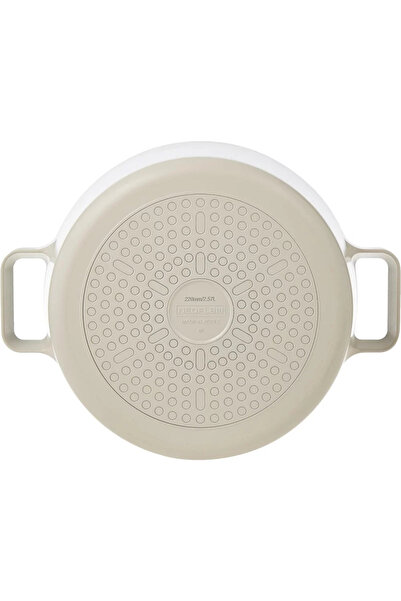 NEOFLAM Fika Beige Cookware Set 7 Pieces - Capacity 22Cm-24Cm-26Cm-26Cm