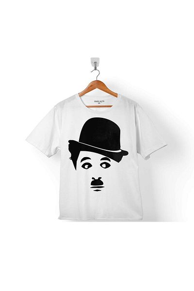 Kendim Seçtim Tricou pentru copii Charlie Chaplin Charlie Chaplin Logo Silhouette 2
