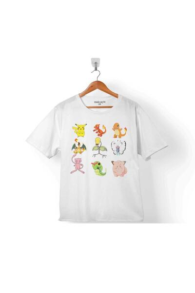 Kendim Seçtim تي شيرت بوكيمون جميع الشخصيات بيكاتشو للأطفال