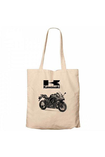 Z zepplin Τσάντα Kawaski Ninja 1000 Cream Canvas Tote