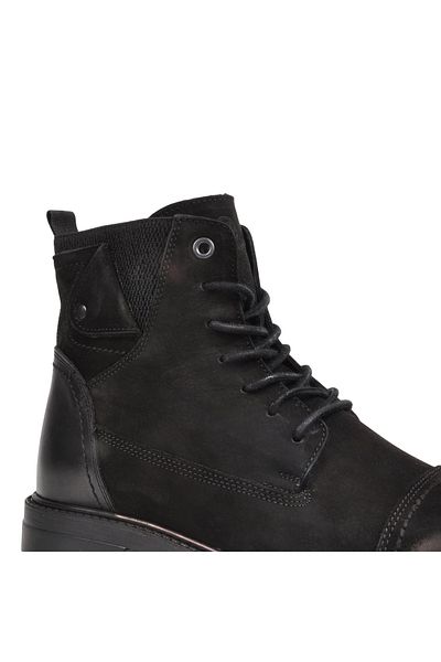 AYAKMOD Μαύρα ανδρικά μποτάκια Nubuck