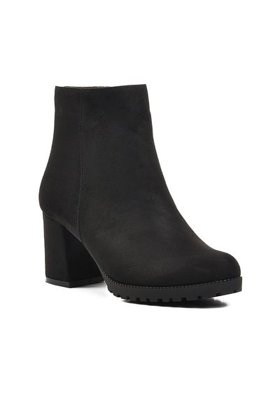 AYAKMOD Black Suede Women's Boots