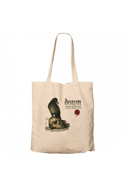 Z zepplin Down Diary of a Mad Band Europe in the Year of Vi Cream Canvas Tote Bag
