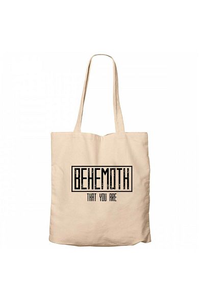 Z zepplin Behemoth That You Are Cream Zippered Cloth Bag Gabardine