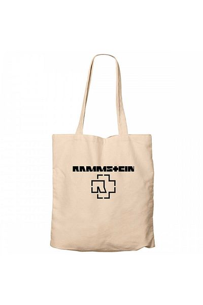 Z zepplin Rammstein Logo 5 Cream Zippered Cloth Bag Gabardine