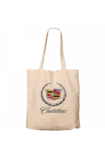 Z zepplin Cadillac Logo Cream Canvas Tote Bag