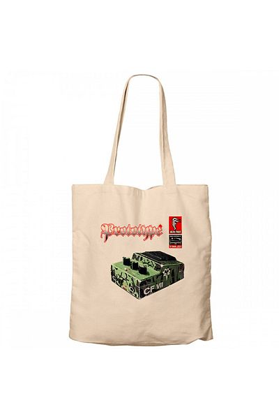 Z zepplin Celtic Frost Prototype Cream Zippered Cloth Bag Gabardine