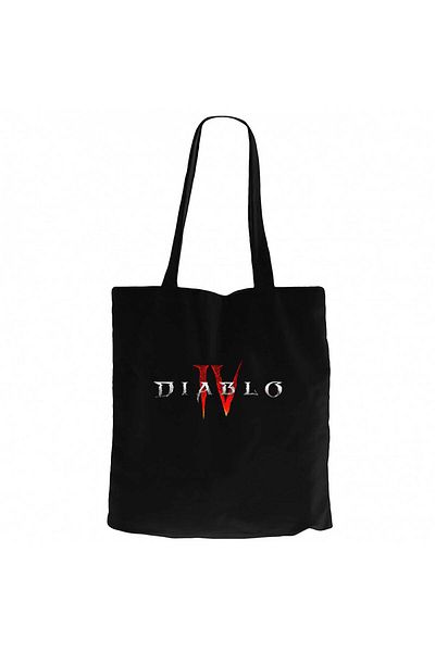 Z zepplin Diablo Iv Logo Black Canvas Tote Bag