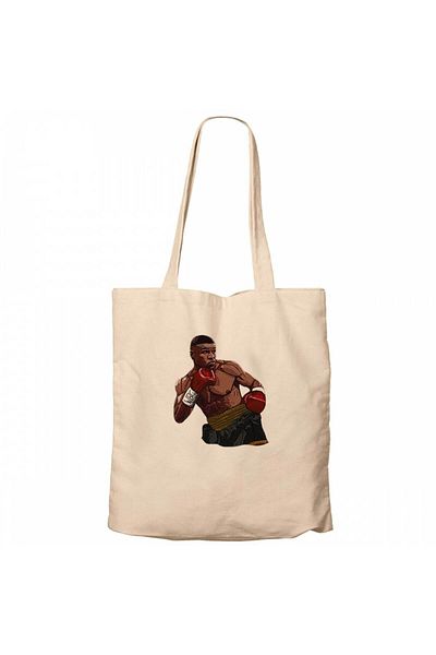 Z zepplin Υφασμάτινη τσάντα Mike Tyson Wbc Fight Cream Canvas