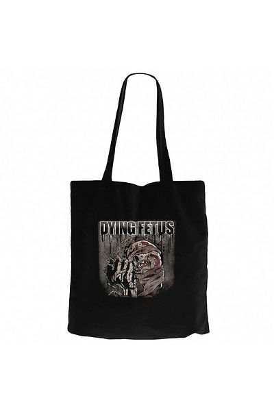 Z zepplin Fetus Skull Black Canvas Tote Bag