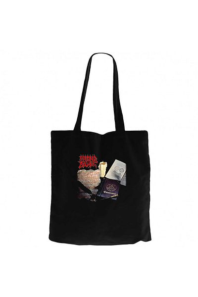 Z zepplin Morbid Angel Covenant Black Canvas Tote Bag