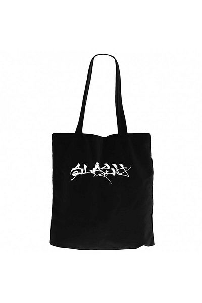 Z zepplin Slash Logo Black Canvas Tote Bag