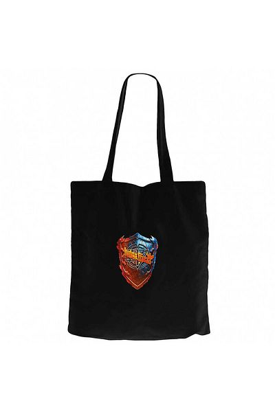 Z zepplin Judas Priest Invincible Shield Black Canvas Tote Bag