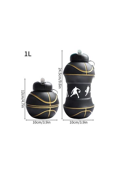 tozlupazar Slikon Drinker 550ml Seal-Free Foldable School Office Camping Travel Drinker