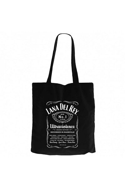 Z zepplin Lana Del Rey Ultraviolence Black Canvas Tote Bag