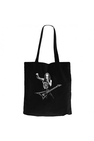 Z zepplin Children Of Bodom Alexi Laiho Black Canvas Tote Bag