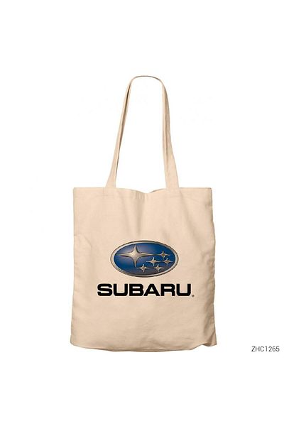 Z zepplin Υφασμάτινη τσάντα από καμβά κρέμα Subaru Logo