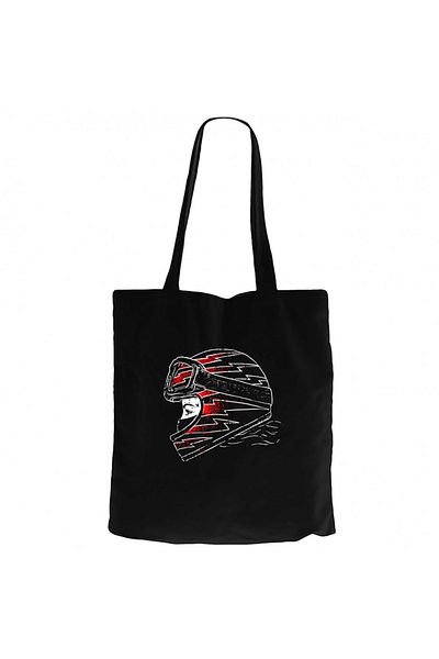 Z zepplin Motocycle Thunder Girl Black Zippered Cloth Bag Gabardine