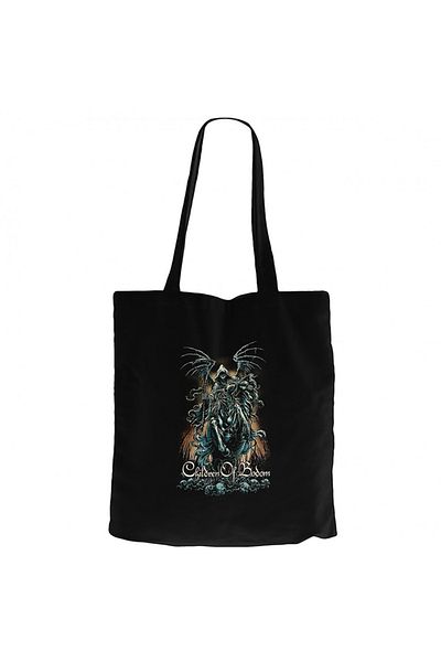 Z zepplin Children of Bodom Horseman Black Canvas Tote Bag