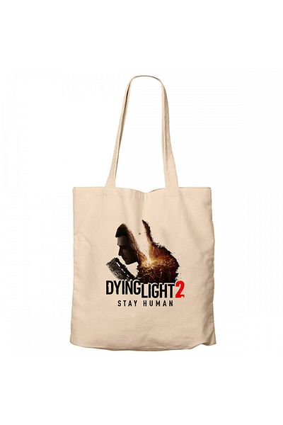 Z zepplin Dying Light Stay Human Cremă Geantă din pânză cu fermoar Gabardine
