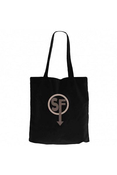 Z zepplin Sanitys Fall Logo Black Canvas Tote Bag