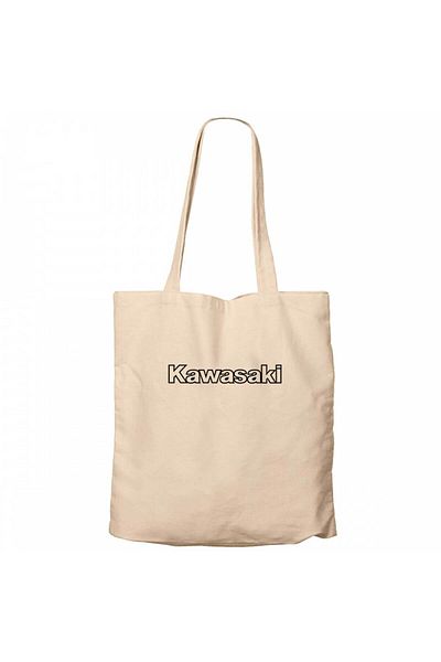 Z zepplin Τσάντα Kawaski Text Black Logo Cream Canvas Tote Bag
