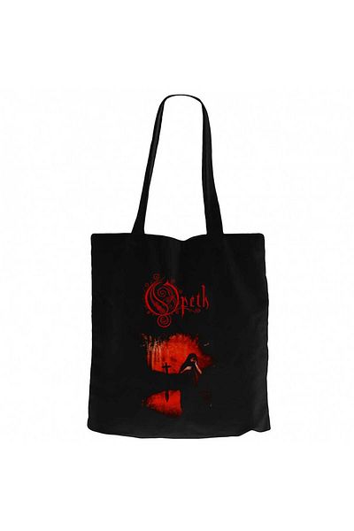 Z zepplin Opeth Still Life Μαύρη υφασμάτινη τσάντα με φερμουάρ Gabardine