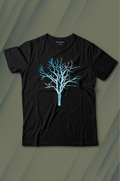 Kendim Seçtim Priroda Drvo života Suva silueta drveta Štampano T-shirt za dec...