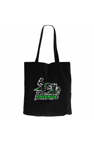 Z zepplin Motocross Enduro Club Black Zippered Cloth Bag Gabardine