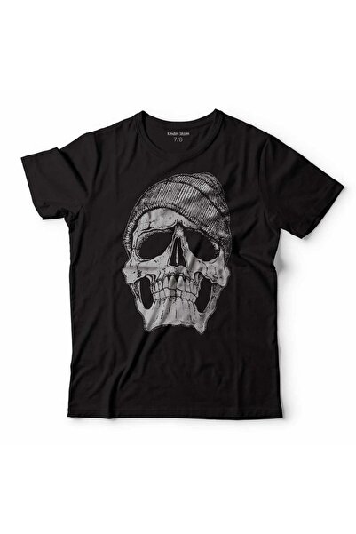 Kendim Seçtim Детска тениска с барета и фес с череп и скелет