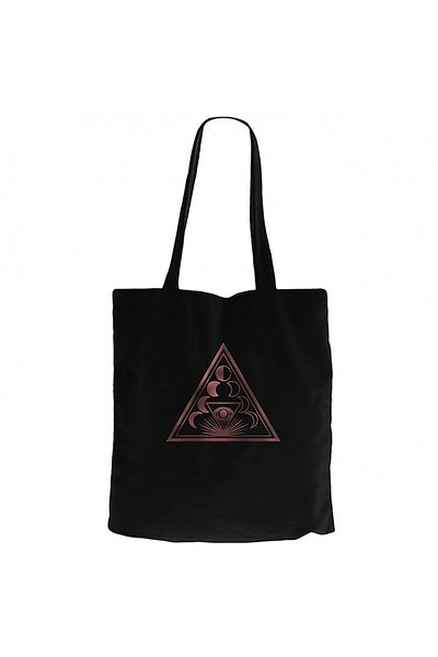 Z zepplin Soen Lotus 2 Black Zippered Cloth Bag Gabardine