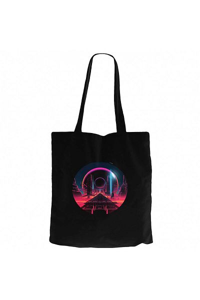 Z zepplin Techno Album World Black Zippered Cloth Bag Gabardine